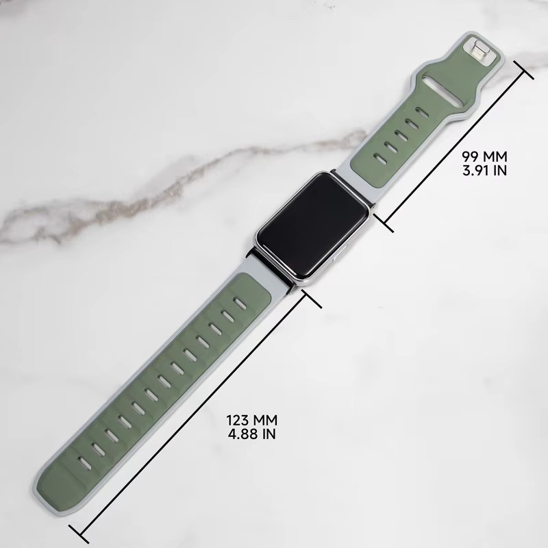 CAOWTAN Uhrenarmband Silikon, zweifarbig, Unisex - Bild 4