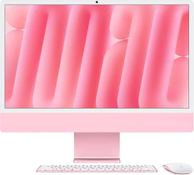 Apple iMac 24 Zoll All-in-One Computer M4 8-Core CPU 8-Core GPU Pink 16GB 1TB SSD mit Trackpad - Bild 1