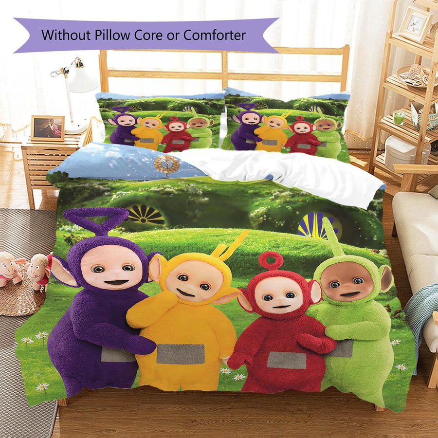 Teletubbies Bettwäsche Set mit Muster, 1 Bettbezug und 2 Kissenbezüge, Multicolor, B/H: 155 x 200 cm - Bild 2