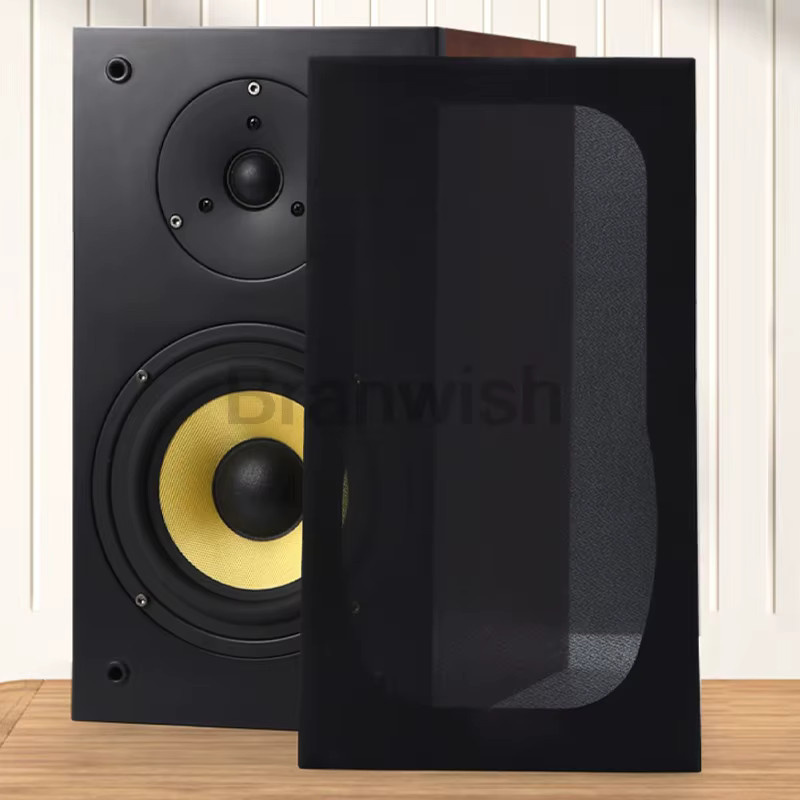 HiFi Fever 8-Zoll Regallautsprecher Paar, passive Hochleistungs-Surround-Sound Desktop-Soundbox, Schwarz, 140 W - Bild 2