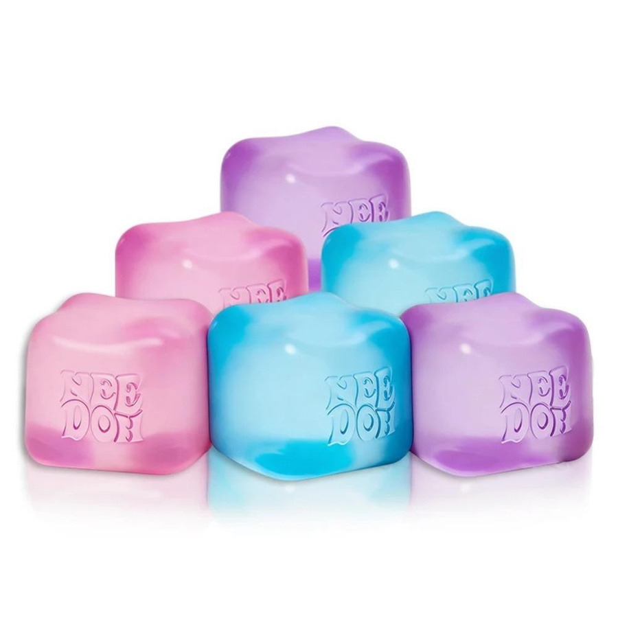 Topmix Nee Doh Nice Cube Super Squeeze Fidget Spielzeug, roter Squishy Würfel, BPA-free - Bild 4