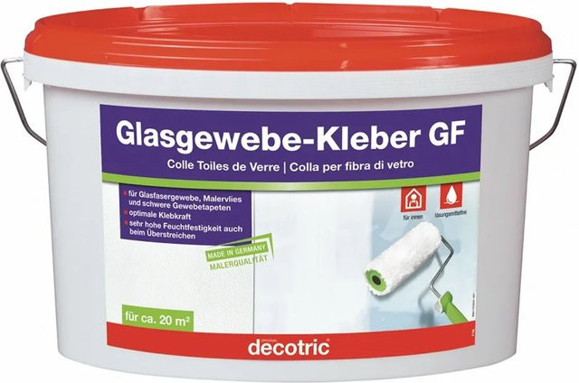 Decotric Glasgewebe-Kleber GF mit synthetischem Harz in Weiß, 5 kg - Bild 1