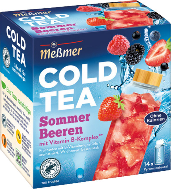 Meßmer Cold Tea Sommerbeeren, Früchtetee, Teebeutel, 38,5 g - Bild 1