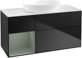 V&B Waschtischunterschrank Finion in Blau lackiert, Breite: 120 cm, Tiefe: 50,1 cm, Höhe: 50,1 cm - Bild 1