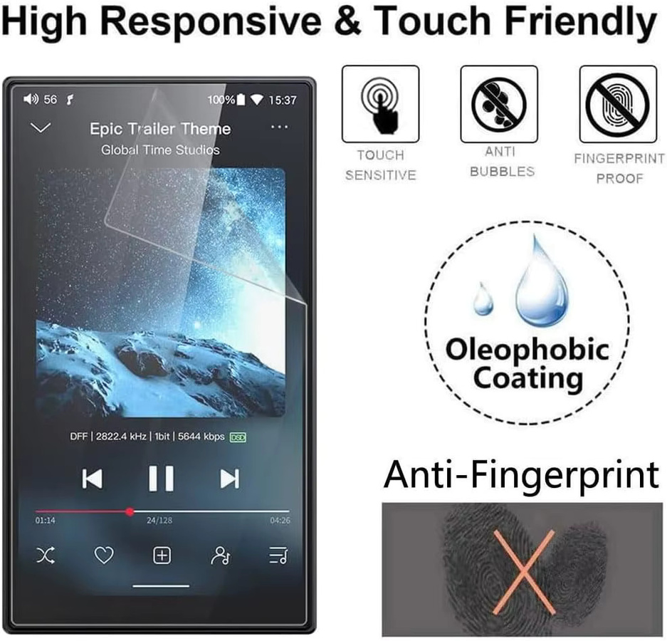FiiO M23 HD Hydrogelfolie transparente vollhydraulische Schutzfolie für Musik MP3-Player - Bild 5