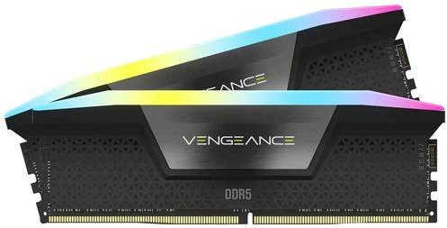 Corsair Vengeance RGB DDR5 RAM Kit 64 GB 2 x 32 GB 6000 MHz CL40 Schwarz Grau - Bild 2