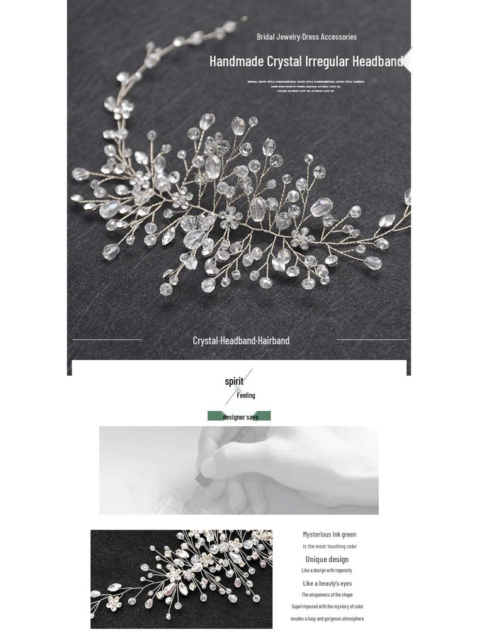GlowEssence Stirnband für Damen, Gold & Silber - Bild 2