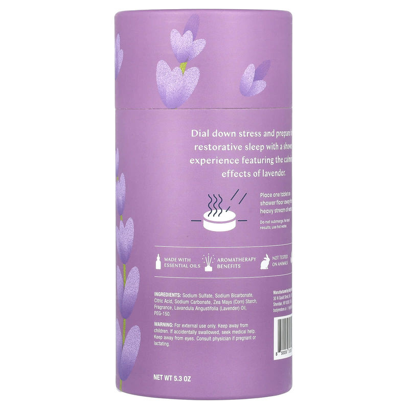 Body Restore Brausetabletten für die Dusche mit Lavendel Duft, 6 Stück, Lila - Bild 2