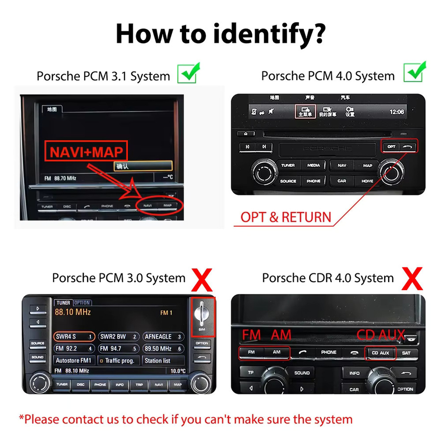 CARABC Drahtloses CarPlay und Android Auto Modul in Schwarz für Porsche PCM 3.1 und PCM 4.0 Modelle wie Panamera, Cayenne, Macan, Cayman, Boxster und 911 - Bild 4