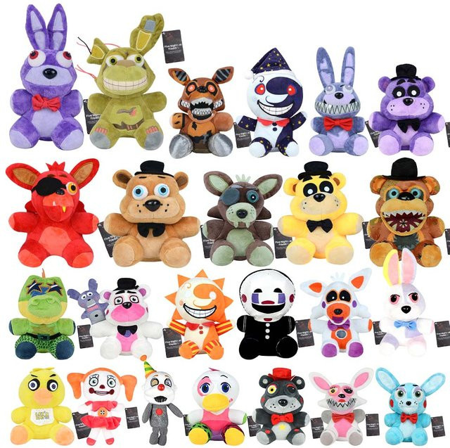 Bandai Five Nights at Freddy's FNaF Plüsch Spielzeug, Bonnie, Foxy, Freddy - Bild 1