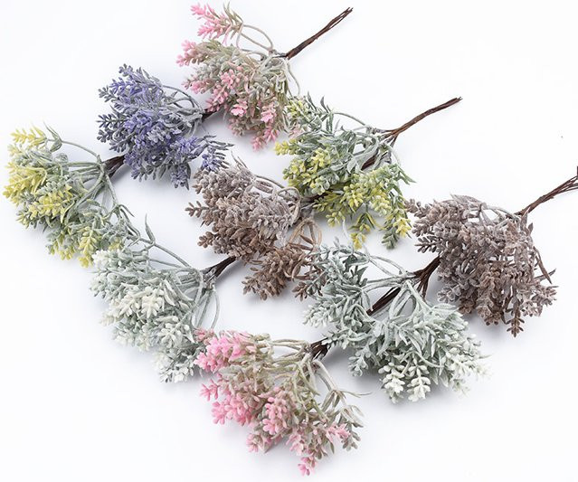 6er Set künstliche Blumen von TTCY in Multicolour für deine Heimdekoration, Hochzeiten und DIY-Projekte aus Kunststoff - Bild 1