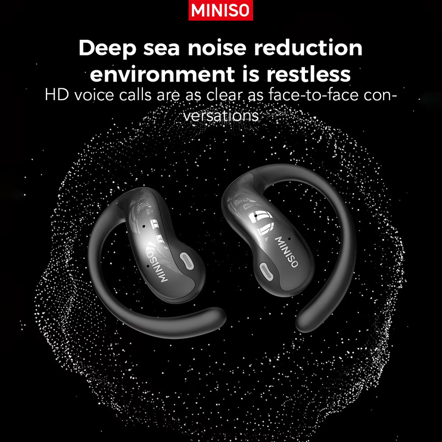 MINISO MS188 Bluetooth In-Ear Kopfhörer mit HD-Touchscreen und Mikrofon in Schwarz - Bild 3