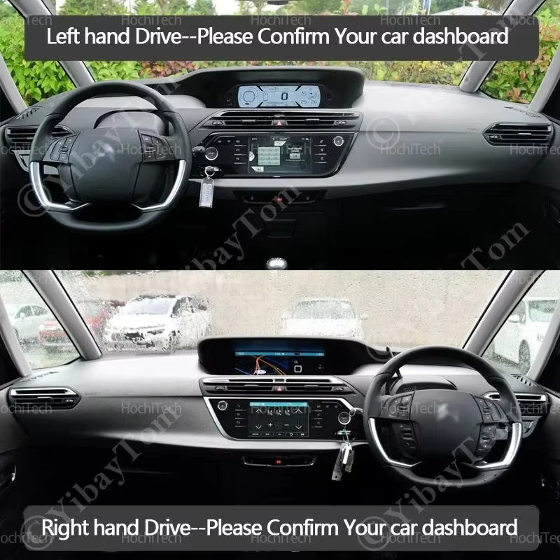 Auto Dashboard Abdeckung als Sonnenschutz und Anti-Rutsch Matte in Schwarz für Citroen Grand C4 Picasso Technospace 2014-2023 - Bild 3