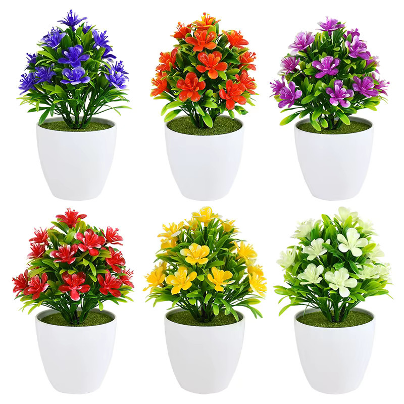 Künstliche Bonsai Topfpflanze von ZQNYCY in Multicolor als Tischdekoration - Bild 2