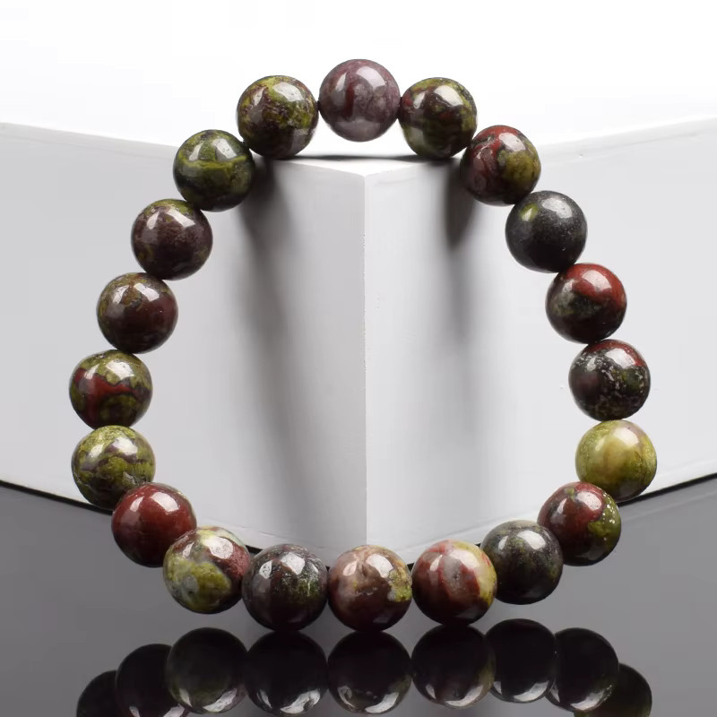 QLDDDstar Armband, Drachenblutstein, Blutstein-Jaspis, Damen und Herren - Bild 3