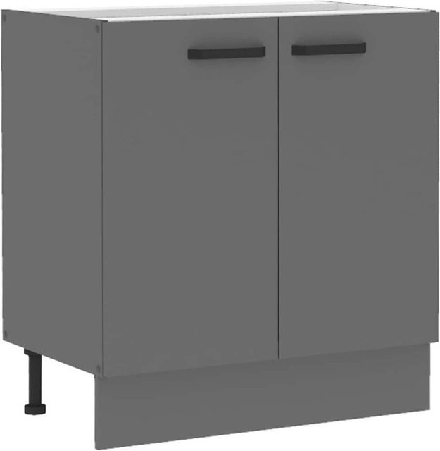Unterschrank NESSA für deine Küchenzeile in Anthrazit Matt, Breite: 80 cm - Bild 1