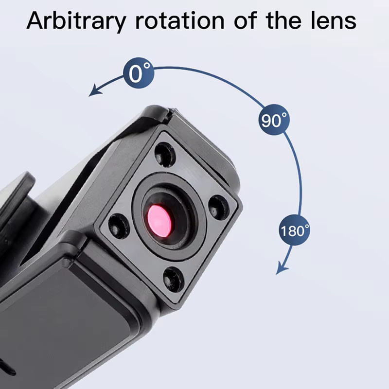 LZQLY Mini A9 Handkamera mit 1080P HD und Infrarot-Nachtsicht als Rückclip-Kamera in Schwarz - Bild 3