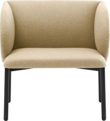 Leyform LIV Empfangssessel mit Stahlrohrgestell und Stoffbezug in Beige Melange, B: 73 cm, T: 62 cm, H: 74 cm - Bild 1