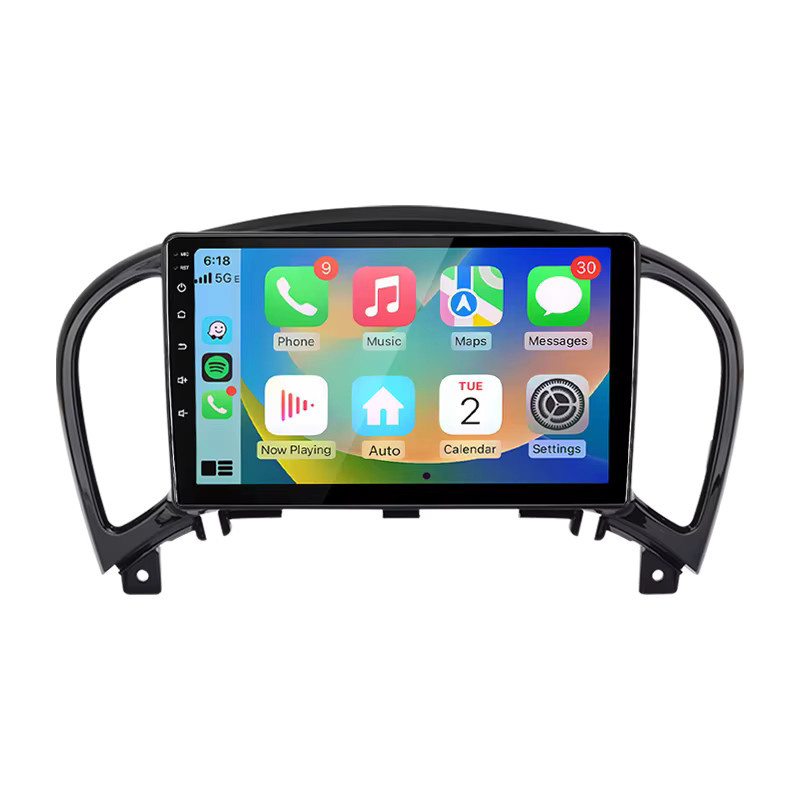 Junsun Android Auto Autoradio für Nissan Juke F15, Wireless Apple CarPlay und Bluetooth Multimedia System mit 9,0 Zoll IPS Touchscreen, Schwarz - Bild 5