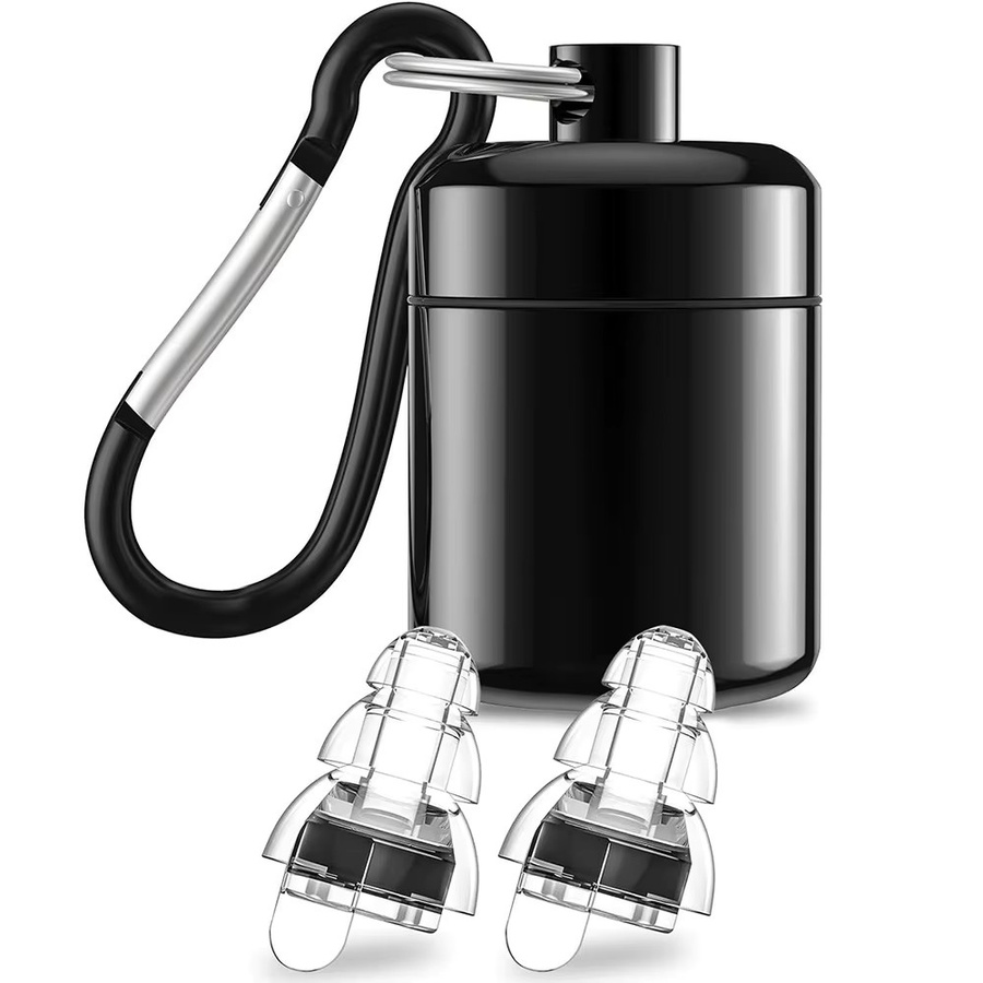 QHSPE Schalldichte Musik-Ohrstöpsel aus Flüssigsilikon mit wasserdichtem Aufbewahrungsetui zur Lärmreduzierung - Bild 2