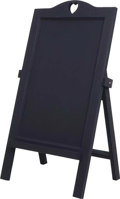 MCW Kreidetafel Aufsteller E51 im Shabby-Look Vintage, Dunkelgrau, B/T/H: 66 x 37 x 27 cm - Bild 2