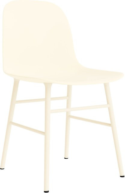 Normann Copenhagen Form Stuhl mit Metallgestell in Beige im skandinavischen Design - Bild 1