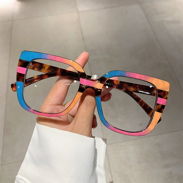 KAMMPT Korrektionsbrille Cat Eye, Vollrand, Kunststoff, Multicolor, Damen, Blaulichtfilter - Bild 1