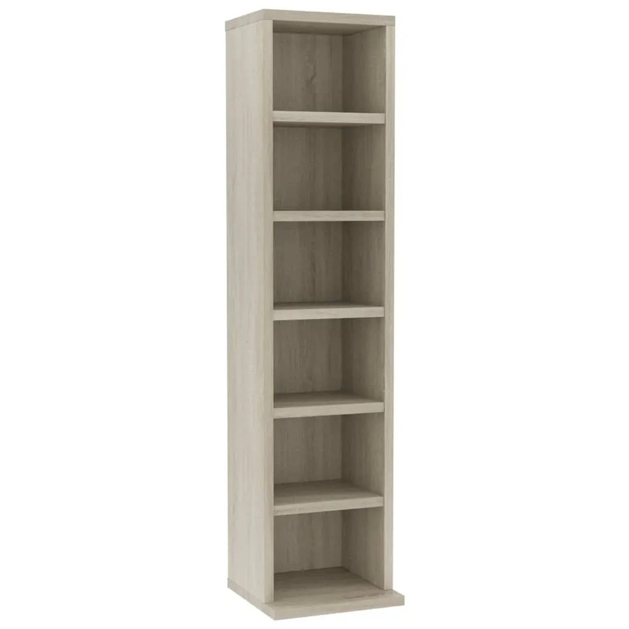 vidaXL CD-Schrank aus Holzwerkstoff in Sonoma-Eiche, B/T/H: 21 x 20 x 88 cm - Bild 2