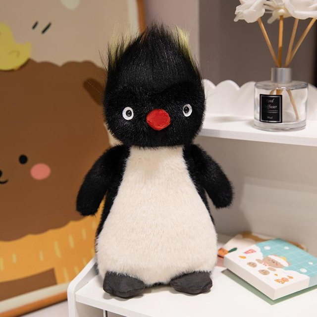 Kidsly Pinguin-Eule mit Augenklappe, Plüsch-Kuschelpuppe, ab 14 Jahren - Bild 1