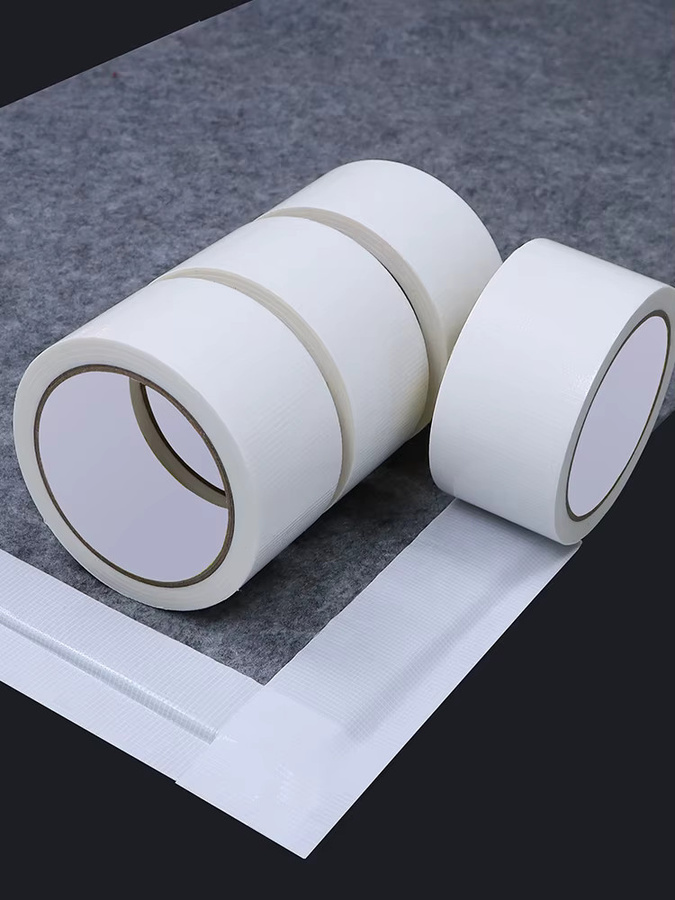 Selbstklebendes Gewebeklebeband Weiß, Wasserdichtes Teppichklebeband und Automobil-Klebeband, Breite: 10 mm, Länge: 10 m - Bild 6