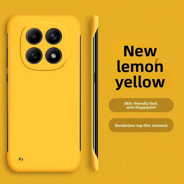 Ultradünne und robuste PC-Handyhülle mit mattem Finish für Redmi Note 15 Pro Plus 5G, Redmi Note 14 Pro Plus 5G oder Redmi Note 13 Pro Plus 5G, stoßfeste Schutzhülle ohne Rahmen in Schwarz, Blau oder Gelb - Bild 1