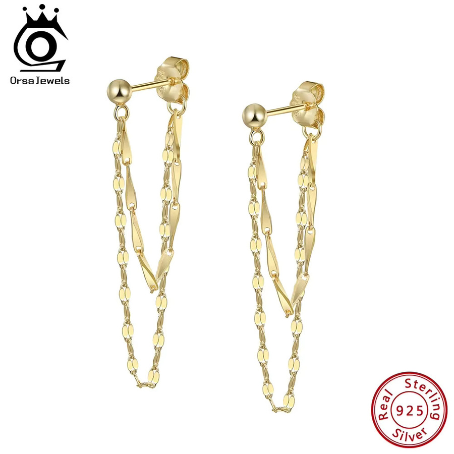 ORSA JEWELS Quastenohrringe, 925 Silber, Damen - Bild 2