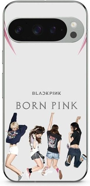 Maniacase Silikon Hülle für Google Pixel 9 Pro in Schwarz mit Kpop Blackpink Born Pink Design - Bild 1