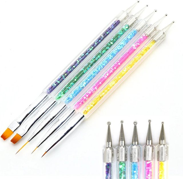 FUMOSIK Nagelkunst Punktierung Stift Set, 5 Stück, Maniküre Zubehör - Bild 1