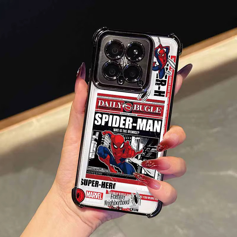 Spider-Man Anime Handyhülle für Xiaomi Redmi Note 15 14 Mi 15T Ultra Pro Max und POCO Modelle, Mehrfarbig - Bild 1