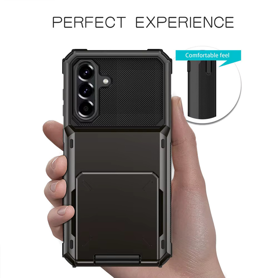 Flip-Wallet Kartenetui für Samsung Galaxy A-Serie und Note 20 Ultra in Schwarz - Bild 2
