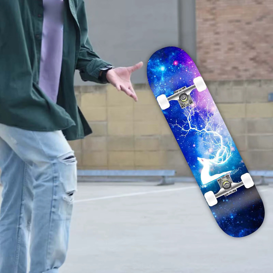 perfeclan Skateboard Komplettset, Cruiser mit Konkav-Form - Bild 3