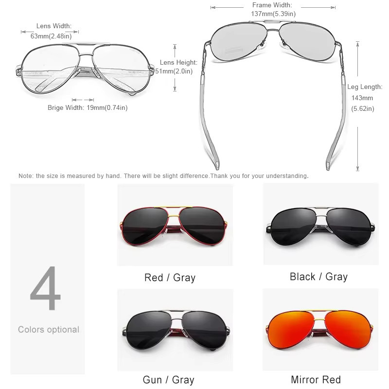 KINGSEVEN Sonnenbrille Aviator, Aluminium, polarisiert, Unisex - Bild 2