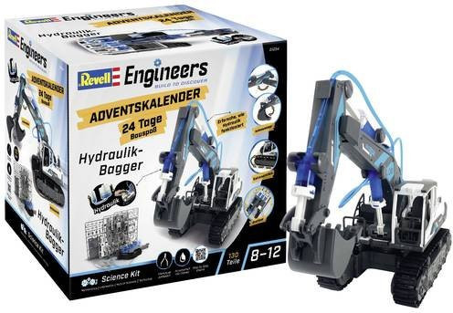 Revell Engineers Adventskalender, Engineers Excavator, Hydraulik-Bagger, ab 8 Jahren - Bild 1
