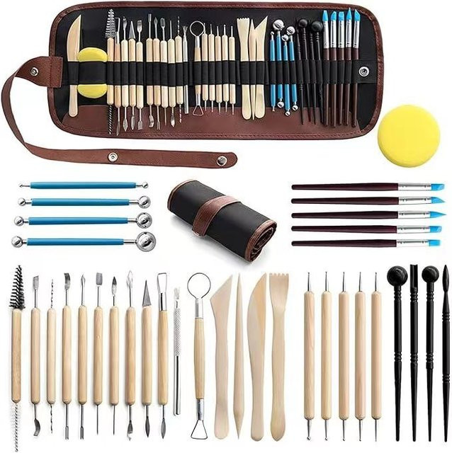 Ton Werkzeuge Kit für Polymer Clay und Keramik zum Formen, Schnitzen und Backen - Bild 1