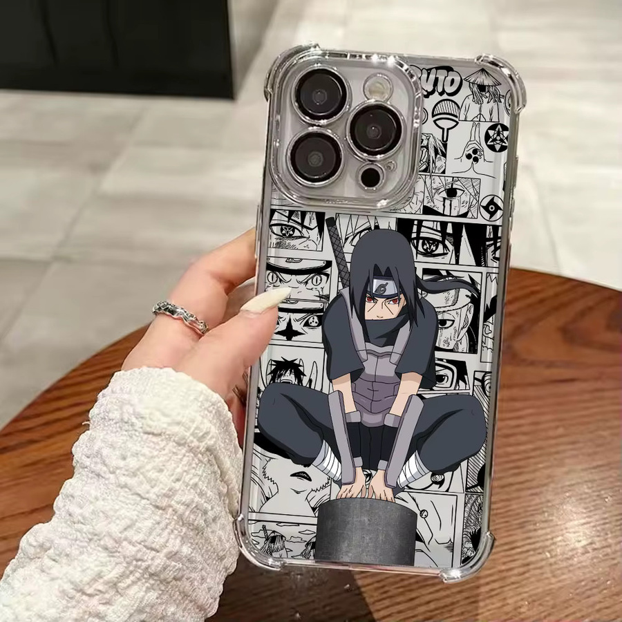 Stoßfeste Silikon Schutzhülle mit Japanischem Anime Uchiha Itachi Design für Google Pixel 8 7 10 9 Pro XL A 7A 8A 9A 10A Transparent - Bild 5