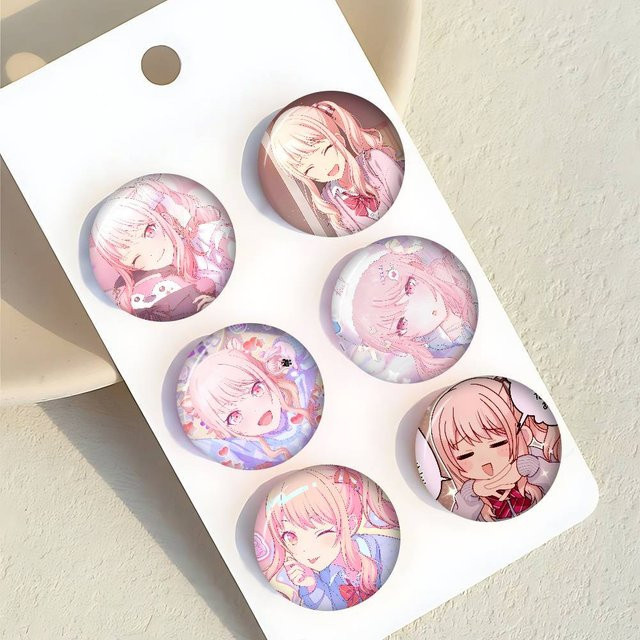 Kayou Brosche, Anime Mizuki Akiyama, rund, Unisex - Bild 1