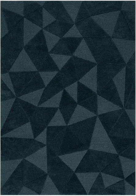 Flair Rugs Wollteppich Shard Modern Geometric Dunkelblau B: 160 cm, T: 230 cm - Bild 1