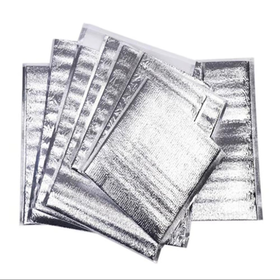 50 Stück Thermo-Isoliertaschen aus Aluminiumfolie in Silber für kalte und warme Lebensmittel und Getränke - Bild 2