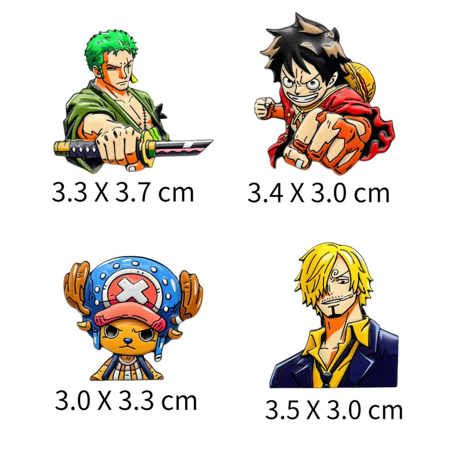 Bandai Broschen-Set, 4-teilig, Emaille, Metall, Herren - Bild 3