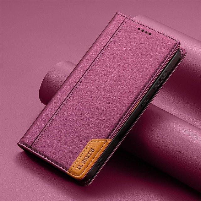 Magnetische Leder Geldbörse Karten Flip Hülle für Samsung Galaxy A-Serie in Purple - Bild 1