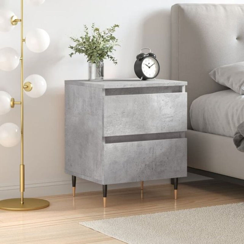 Vidaxl Nachttisch in Grau aus Holzwerkstoff im modernen Design, B/T/H: 40 x 35 x 50 cm - Bild 1