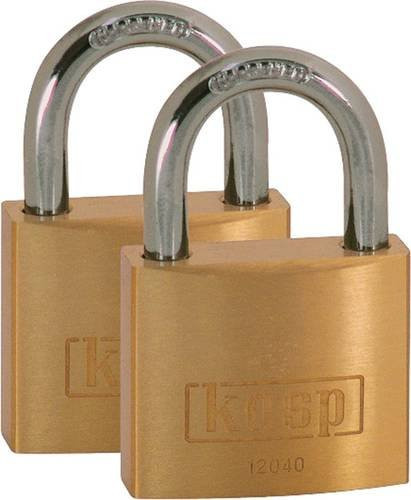 KASP K12040D2 Vorhängeschloss aus Messing in Gold mit Schlüssel - Bild 1