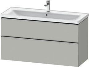 Duravit Waschtischunterschrank D-Neo in Grau, Wandmontage mit Türen und Schubladen, B/T/H: 118,4 x 45,2 x 62,5 cm - Bild 1