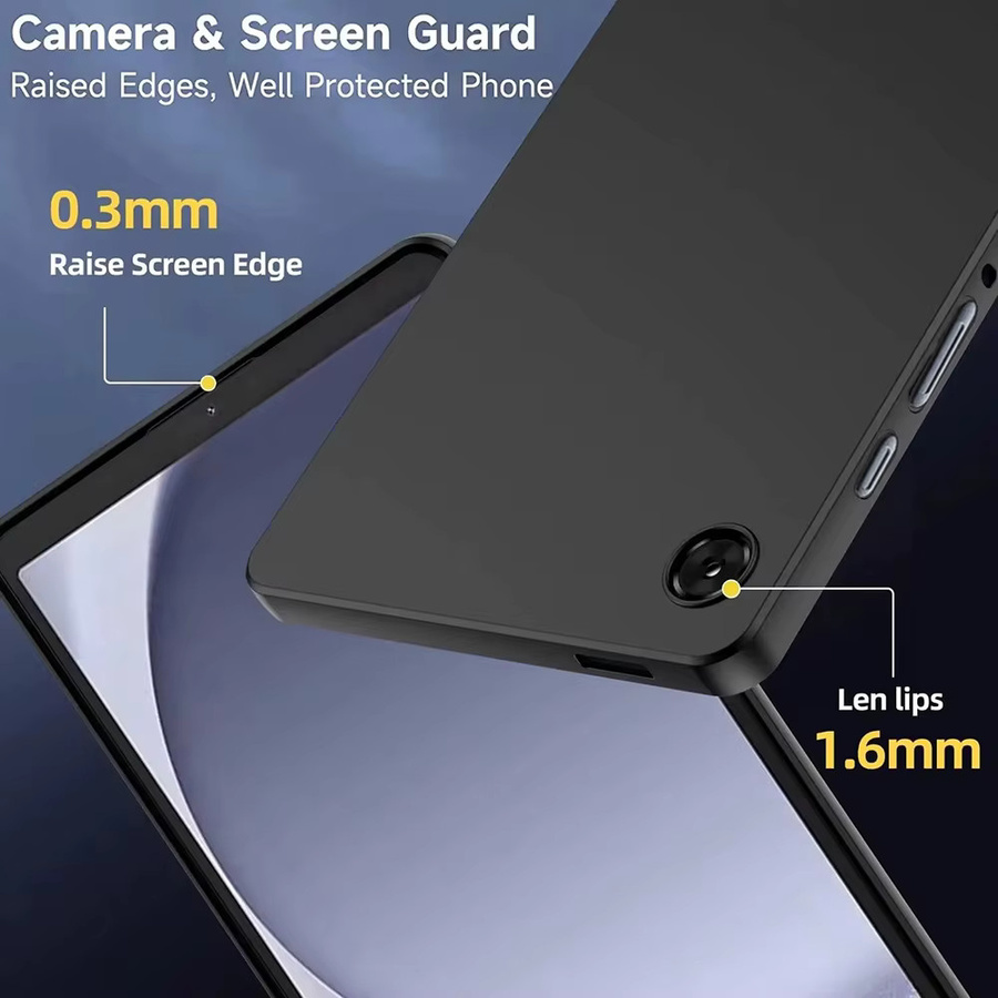 Tzion Schutzhülle für Samsung Galaxy Tab A11+ Plus 2025 und Tab A9+ Plus 11 2023, stoßfeste weiche dünne Tablet-Hülle, Schwarz - Bild 3
